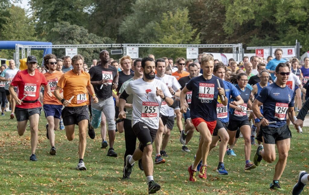 Runners starting off for Chariots of Fire