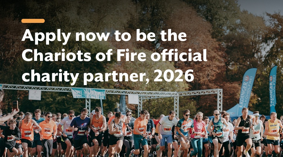 Apply to become official charity of Chariots of Fire 2026